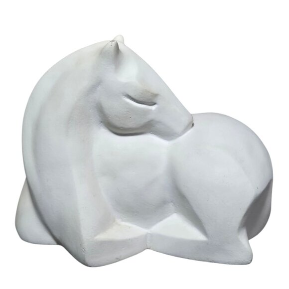 Vintage Modernist Horse Sculpture Karin Swildens Austin Productions Cubist Colt - Picture 1 of 16